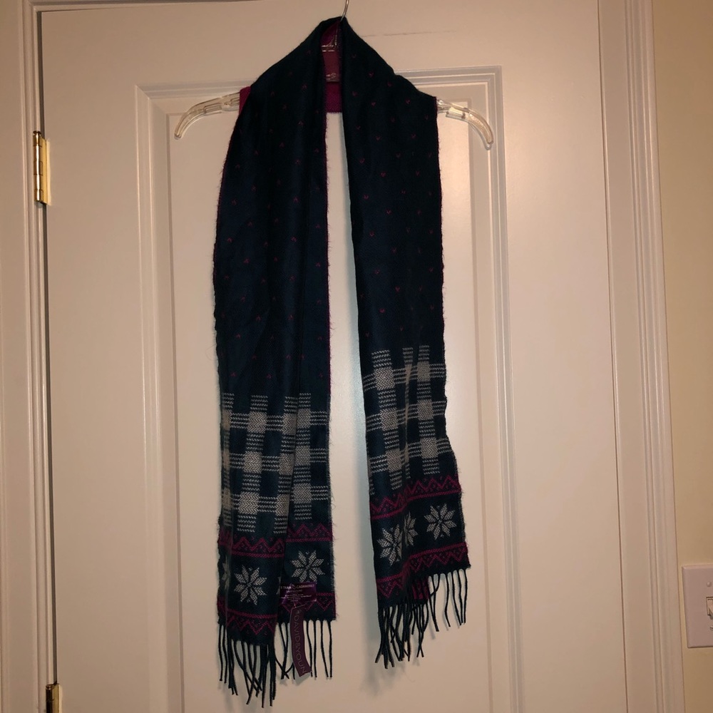 Blue and Pink Reversible Scarf